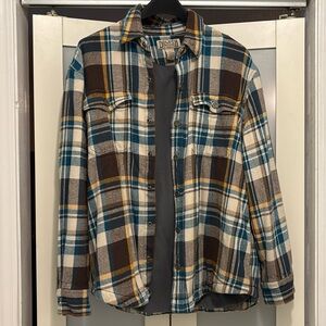 Men’s Duluth Trading Company fleece lined flannel